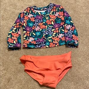 Floral Kids Swim Set - Multicolor